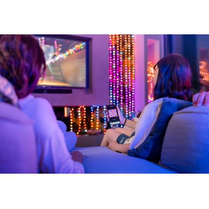 Twinkly - Guirlande de Noël LED RGB à intensité variable CANDIES 200xLED 14 m USB Wi-Fi