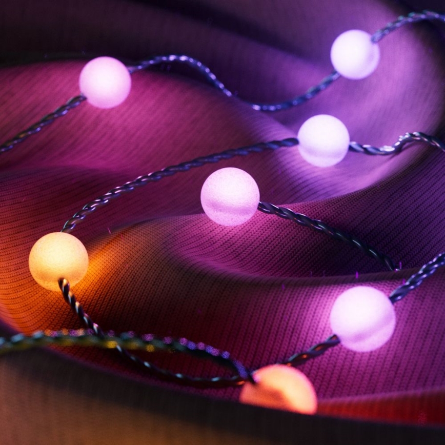 Twinkly - Guirlande de Noël LED RGB à intensité variable CANDIES 200xLED 14 m USB Wi-Fi
