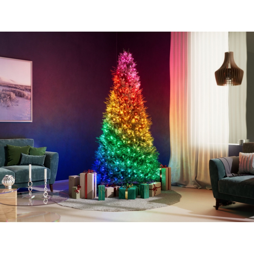 Twinkly - Guirlande LED RGB à intensité réglable CANDIES 100 LED 8 m USB Wi-Fi