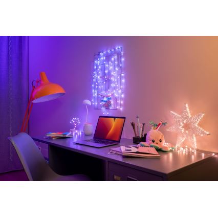 Twinkly - Guirlande LED RGB à intensité réglable CANDIES 100 LED 8 m USB Wi-Fi