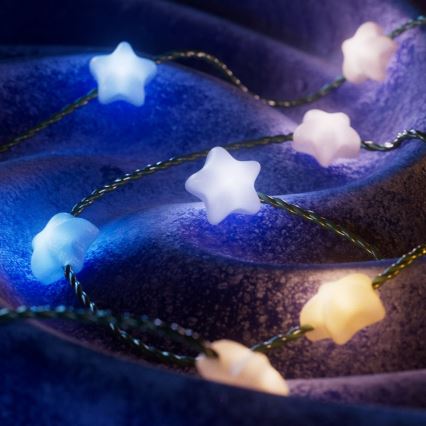 Twinkly - LED RGB à intensité variable guirlande de Noël CANDIES 200xLED 14 m USB Wi-Fi