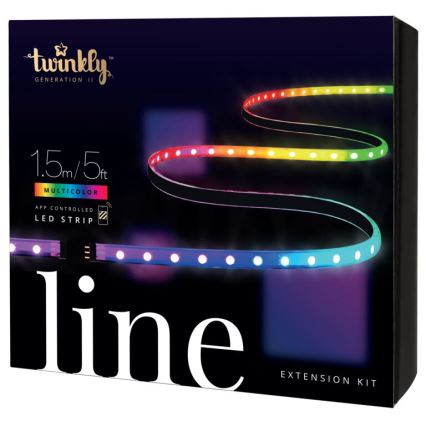 Twinkly TWL100ADP-B -  Extension de ruban LED RGB LINE 100xLED 1,5 m Wi-Fi