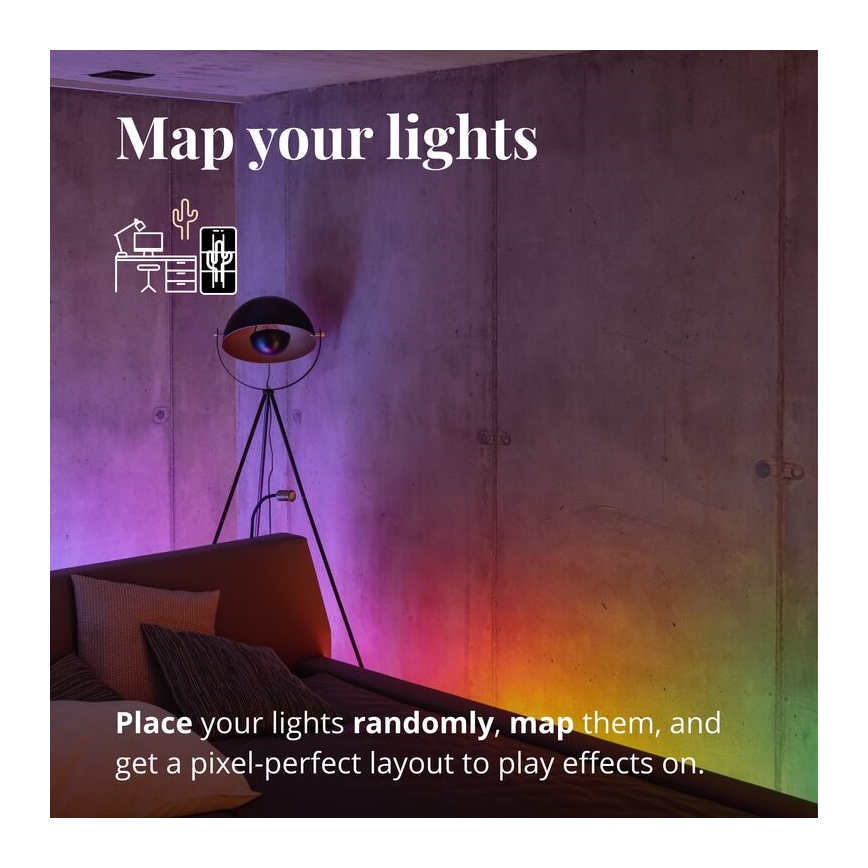 Twinkly - LED RGB Dimbare strip LINE 100xLED 1,5 m Wi-Fi