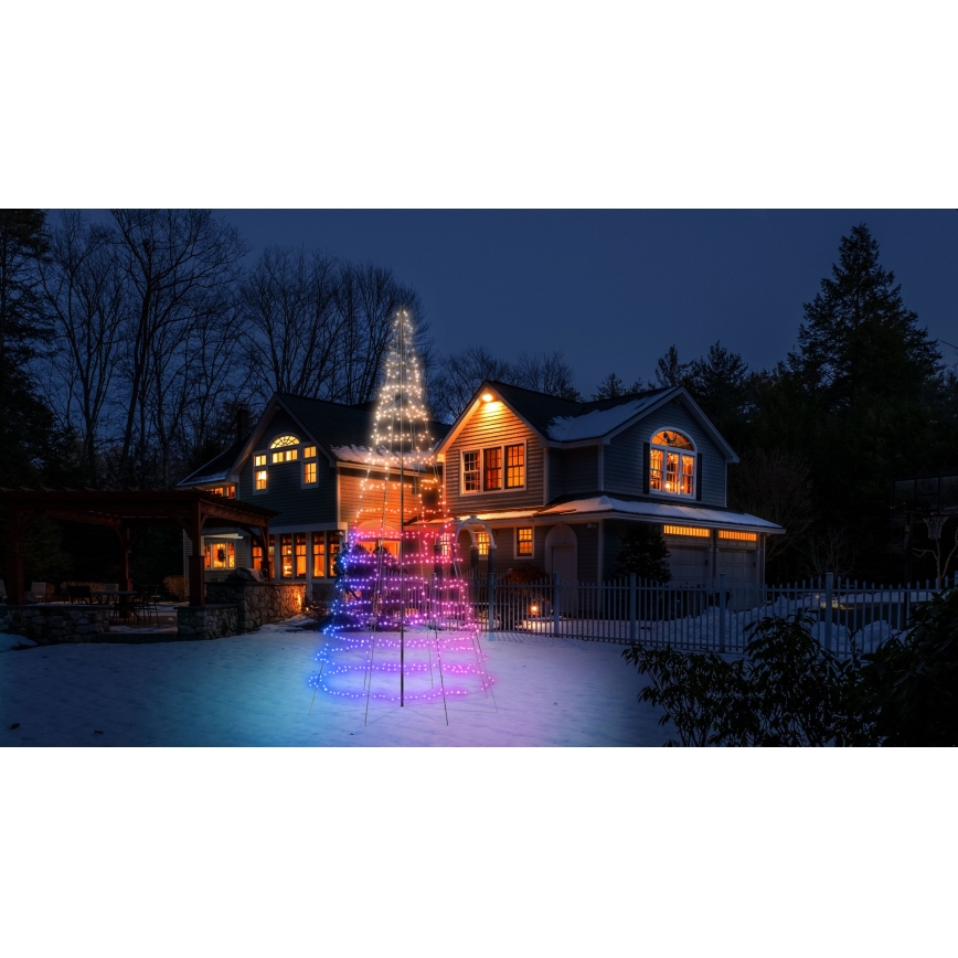 Twinkly - Arbre de Noël extérieur LED RGBW dimmable LIGHT TREE 1000xLED 6 m IP44 Wi-Fi