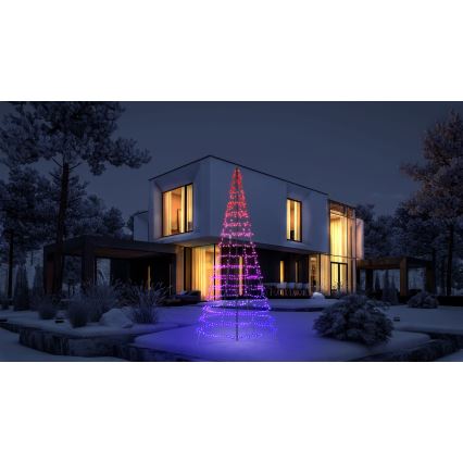 Twinkly - Arbre de Noël extérieur LED RGBW dimmable LIGHT TREE 1000xLED 6 m IP44 Wi-Fi