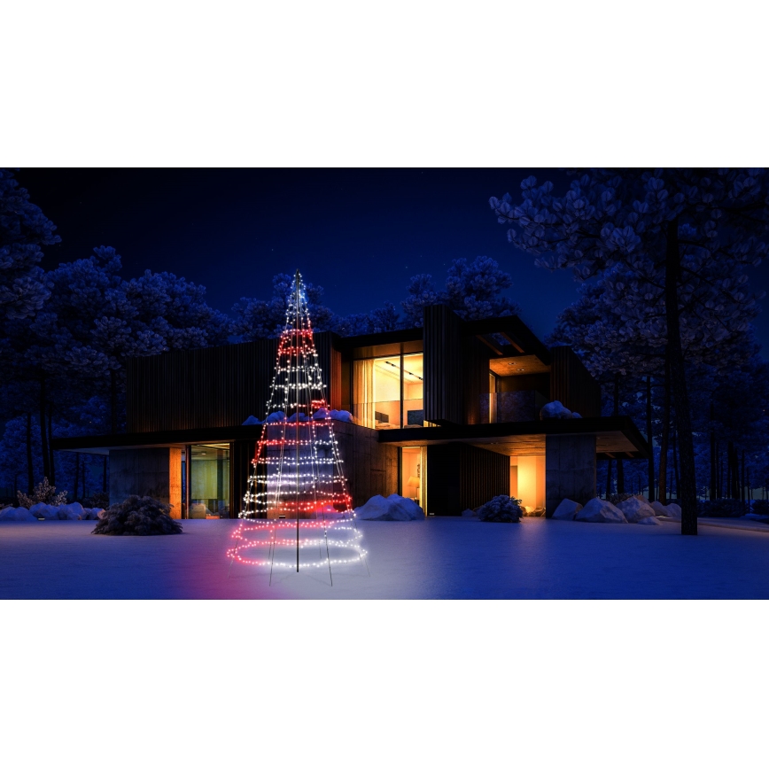 Twinkly - Arbre de Noël extérieur LED RGBW dimmable LIGHT TREE 1000xLED 6 m IP44 Wi-Fi
