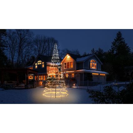 Twinkly - Arbre de Noël extérieur LED RGBW dimmable LIGHT TREE 1000xLED 6 m IP44 Wi-Fi