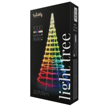 Twinkly - Arbre de Noël extérieur LED RGBW dimmable LIGHT TREE 1000xLED 6 m IP44 Wi-Fi