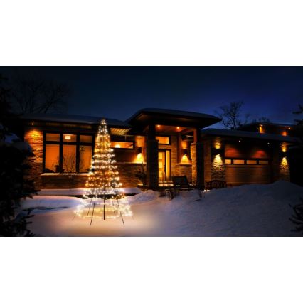 Twinkly - LED RGBW Dimbaar buitenshuis Kerstboom LIGHT TREE 450xLED 3m IP44 Wi-Fi