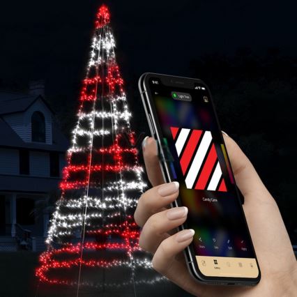 Twinkly - LED RGBW dimbare buitenkerstboom LIGHT TREE 750xLED 4m IP44 Wi-Fi