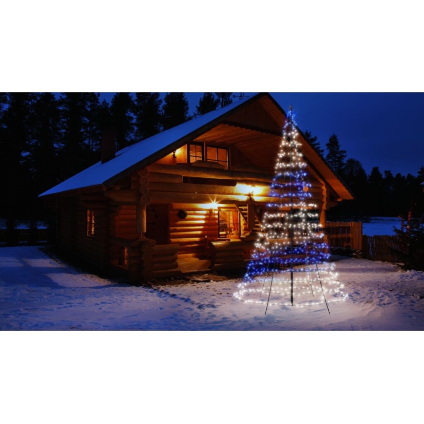 Twinkly - LED RGBW dimbare buitenkerstboom LIGHT TREE 750xLED 4m IP44 Wi-Fi