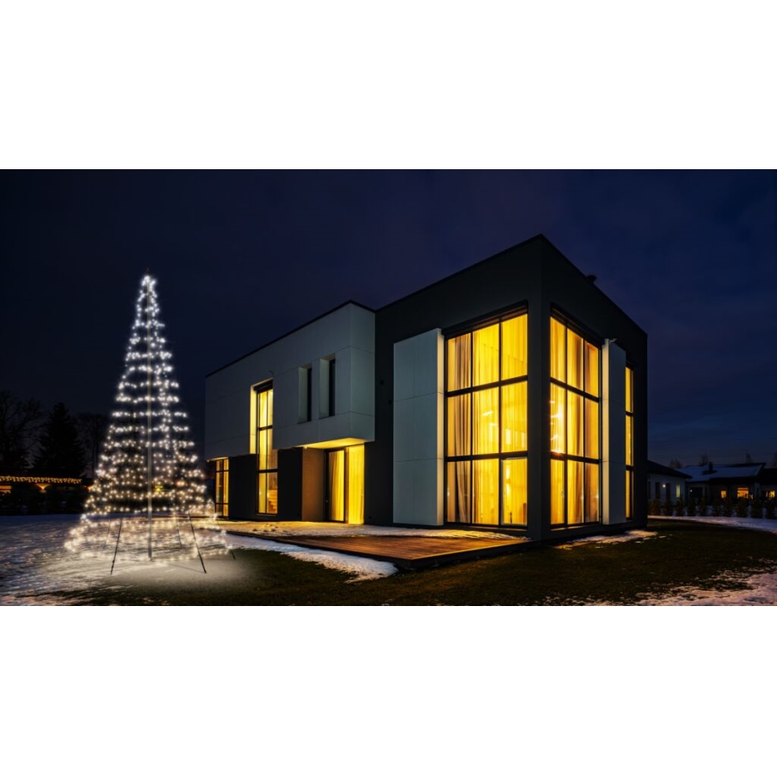 Twinkly - LED RGBW dimbare buitenkerstboom LIGHT TREE 750xLED 4m IP44 Wi-Fi
