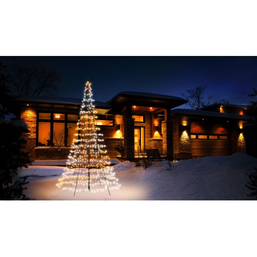 Twinkly - LED RGBW dimbare buitenkerstboom LIGHT TREE 750xLED 4m IP44 Wi-Fi