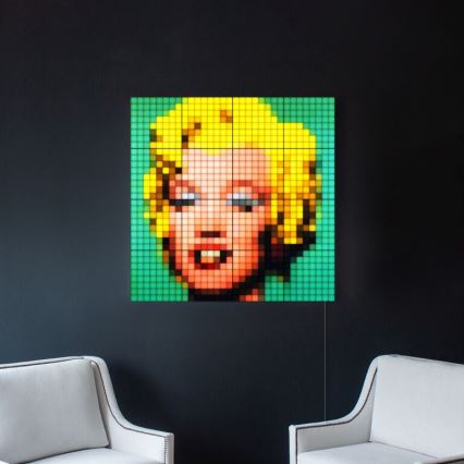 Twinkly - LED RGB Dimbaar lichtpaneel SQUARES 64xLED 16x16 cm Wi-Fi