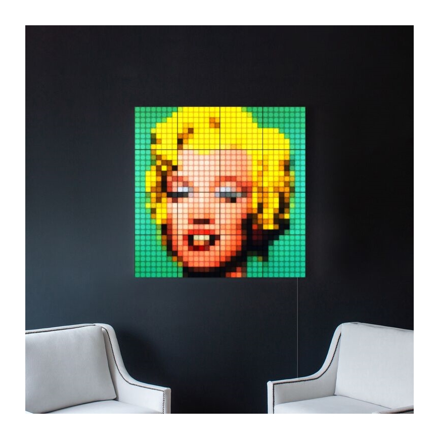 Twinkly - LED RGB Dimbaar lichtpaneel SQUARES 64xLED 16x16 cm Wi-Fi