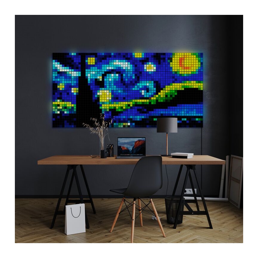 Twinkly - LED RGB Dimbaar lichtpaneel SQUARES 64xLED 16x16 cm Wi-Fi