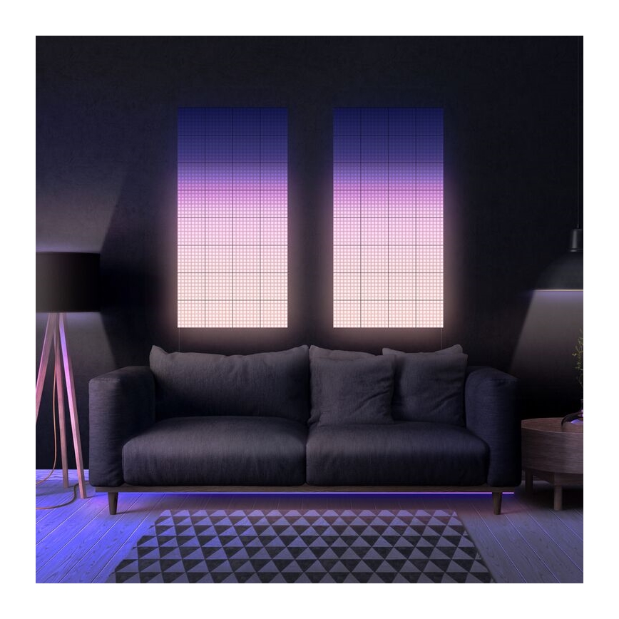 Twinkly - LED RGB Dimbaar lichtpaneel SQUARES 64xLED 16x16 cm Wi-Fi