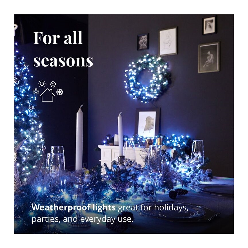 Twinkly - LED RGB À intensité variable Couronne de Noël PRE-LIT WREATH 50xLED d. 61cm Wi-Fi