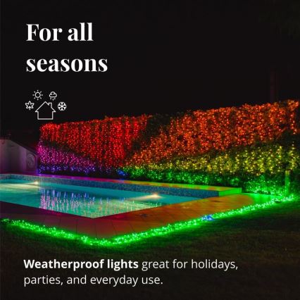 Twinkly - Guirlande lumineuse de Noël d'extérieur LED RGBW dimmable STRINGS 250xLED 23,5m IP44 Wi-Fi