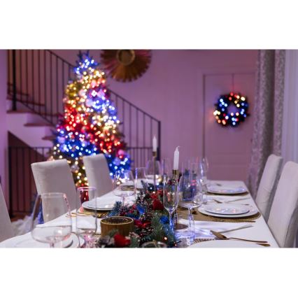 Twinkly TWS250SPP-TEU -Guirlande de noël LED RGBW extérieure STRINGS 250xLED 23,5m IP44 Wi-Fi