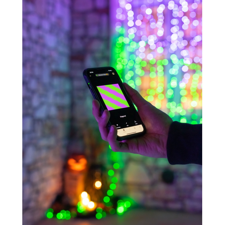 Twinkly - LED RGBW Dimbaar buitenlichtsnoer STRINGS 250xLED 23,5m IP44 Wi-Fi