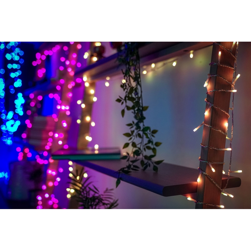 Twinkly - LED RGBW Dimbaar buitenlichtsnoer STRINGS 250xLED 23,5m IP44 Wi-Fi