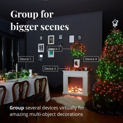 Twinkly - LED RGBW Dimbaar buitenlichtsnoer STRINGS 250xLED 23,5m IP44 Wi-Fi