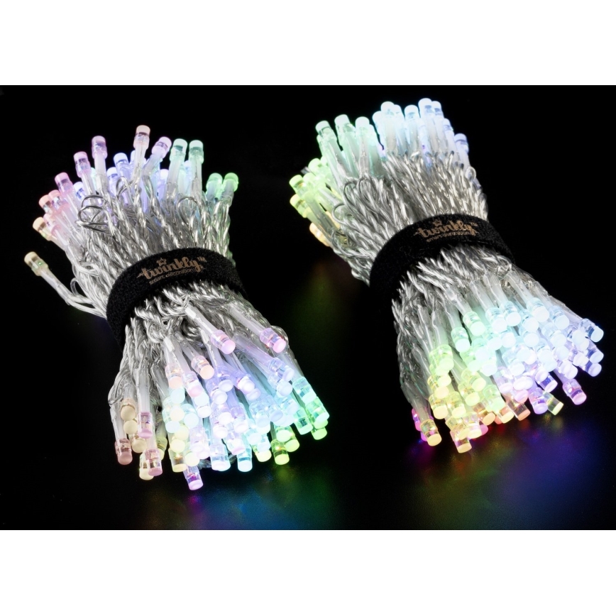 Twinkly - LED RGBW Dimbaar buitenlichtsnoer STRINGS 250xLED 23,5m IP44 Wi-Fi