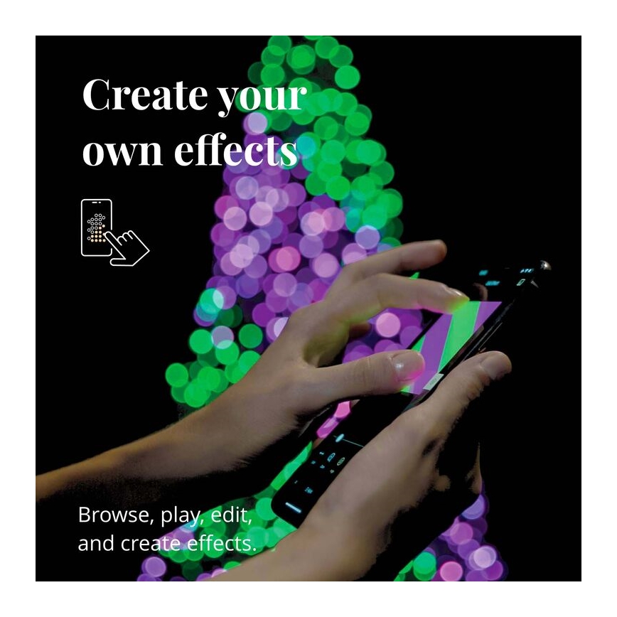 Twinkly - LED RGB Dimbaar buitenshuis Kerst lichtsnoer STRINGS 400xLED 35,5m IP44 Wi-Fi