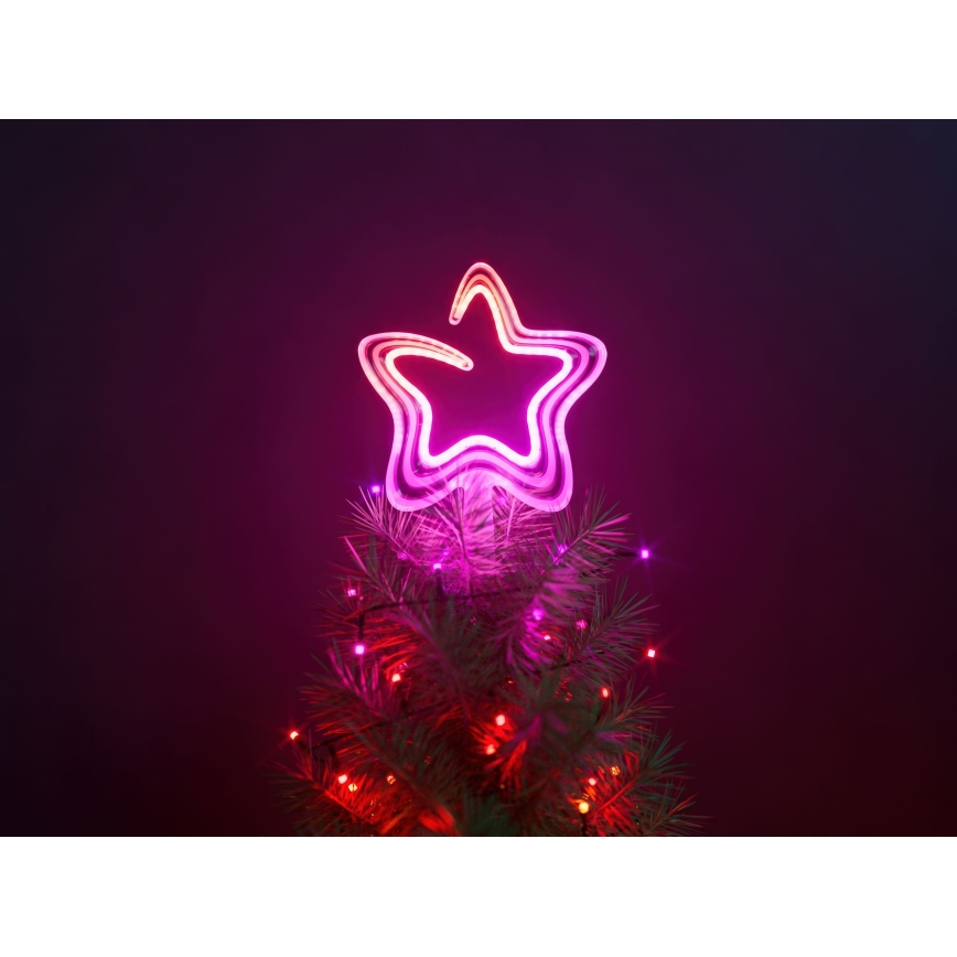 Twinkly - Étoile de Noël RVB à intensité variable TREE TOPPER 76xLED USB Wi-Fi