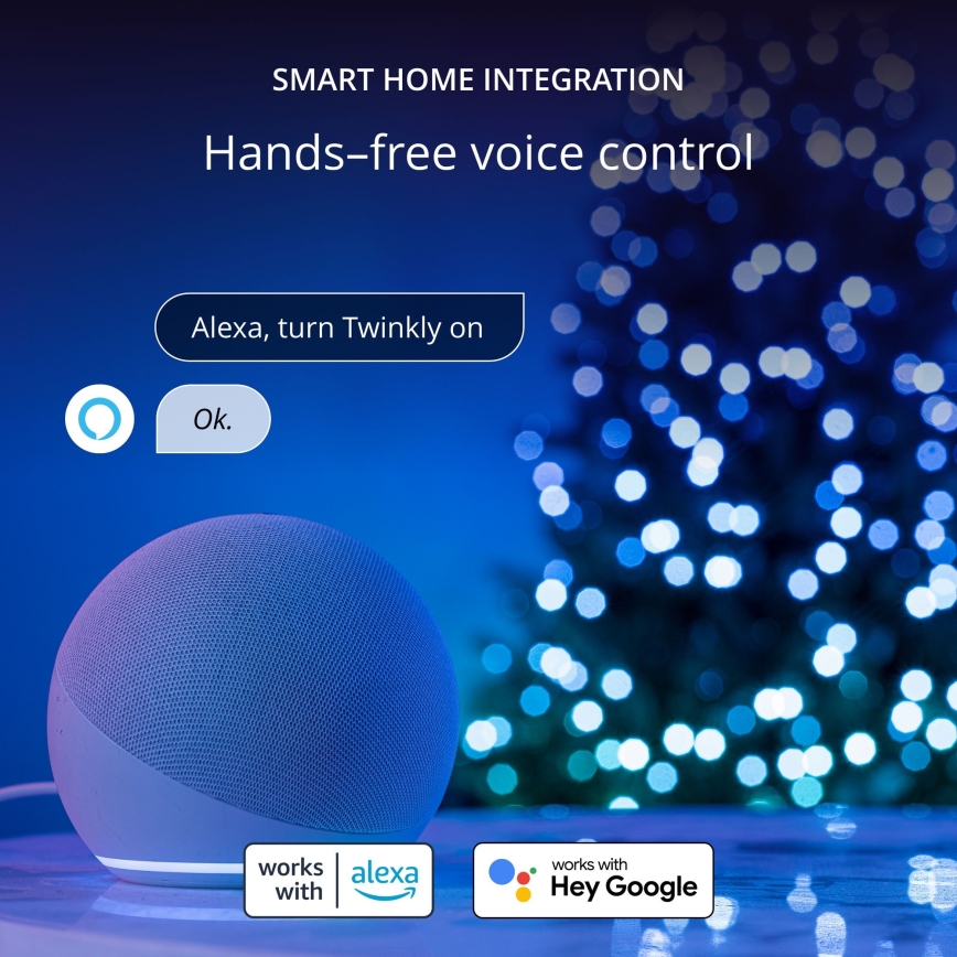 Twinkly - Étoile de Noël RVB à intensité variable TREE TOPPER 76xLED USB Wi-Fi