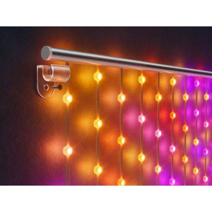 Twinkly - LED RGB dimbare kerstverlichting gordijn MATRIX 480xLED 1x1 m Wi-Fi