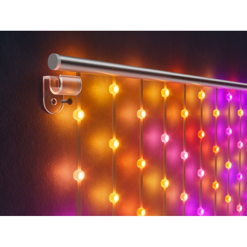 Twinkly - LED RGB dimbare kerstverlichting gordijn MATRIX 480xLED 1x1 m Wi-Fi