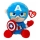 TY - Plushen speelgoed SOFT CAPTAIN AMERICA Marvel 15 cm