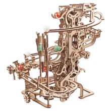 Ugears - 3D houten mechanische puzzel Knikkerloop ketting