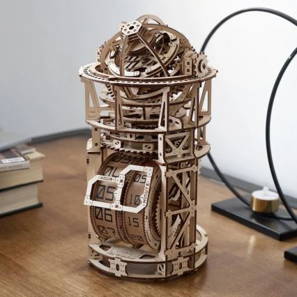 Ugears - 3D houten mechanische puzzel Uurwerk met tourbillon