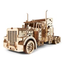 Ugears - 3D houten mechanische puzzel Vrachtwagen met oplegger Heavy Boy