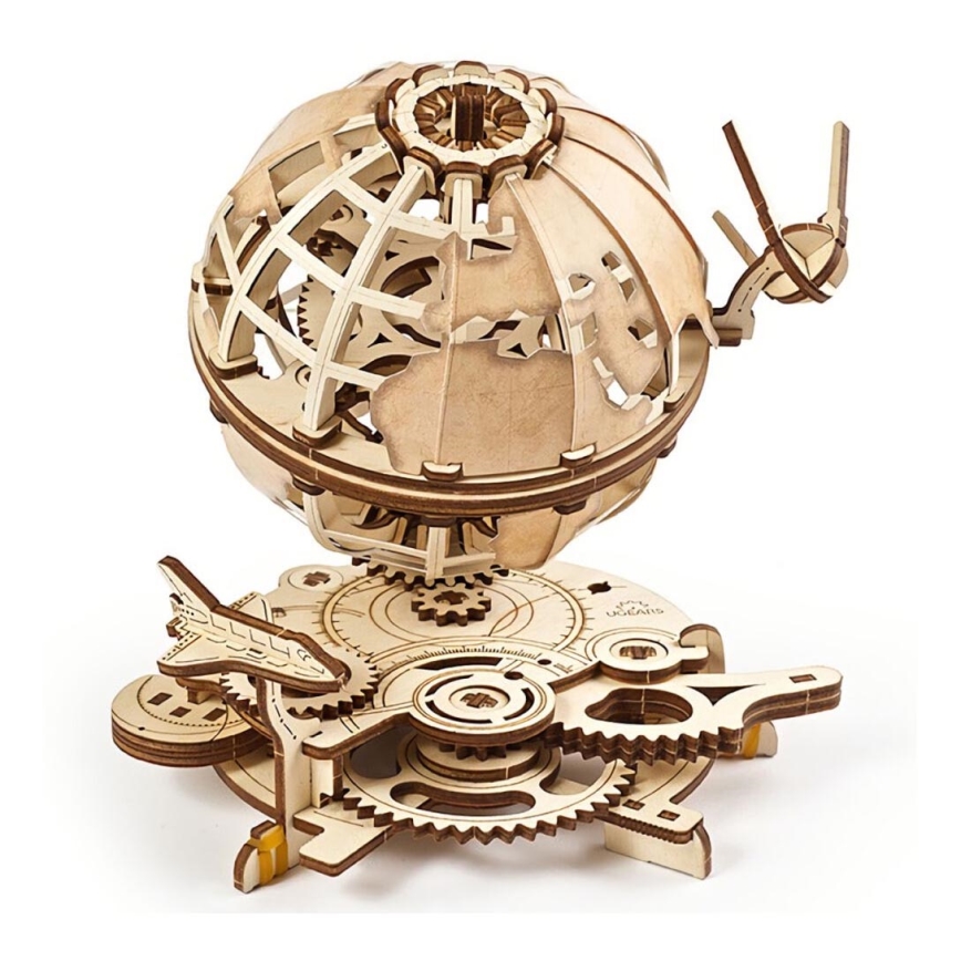 Ugears - Puzzle 3D mécanique en bois Globe