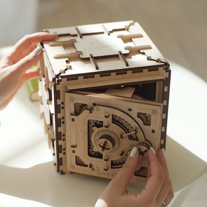 Ugears - Puzzle 3D mécanique en bois Safe