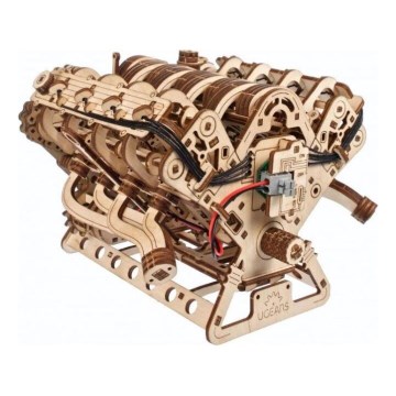 Ugears - puzzle mécanique 3D en bois Moteur V8