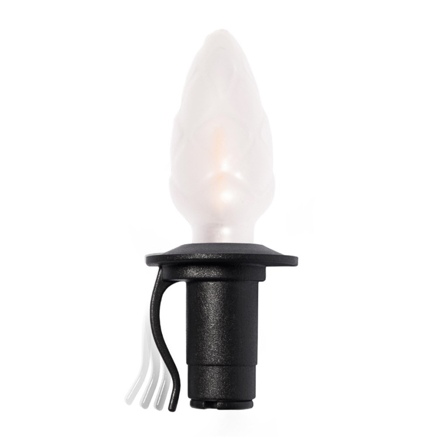 Uitbreidingsset LED-buitenslinger CONE FILAMENT 20xE10 14m gekleurd/warmwit IP44, Gemaakt in de EU