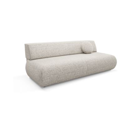 Uitklapbare driezitsbank met opbergruimte PRATO beige