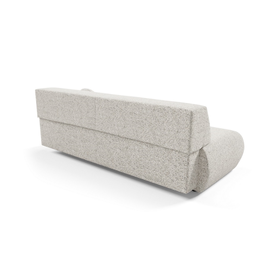 Uitklapbare driezitsbank met opbergruimte PRATO beige