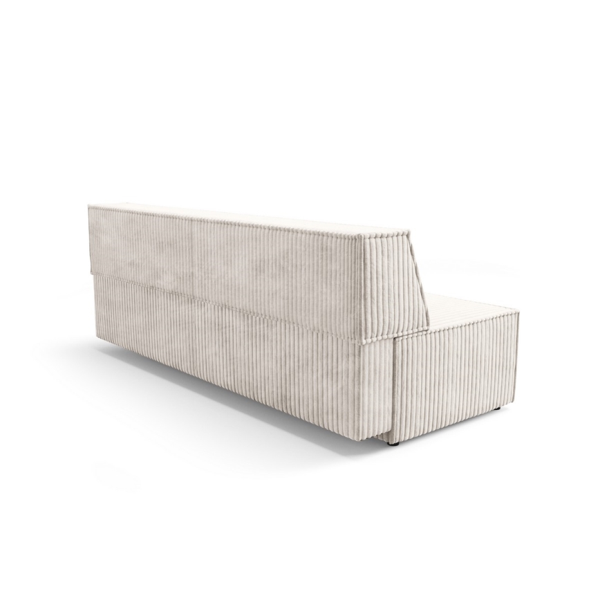 Uitschuifbare 3-zits slaapbank met opbergruimte TERAMO beige