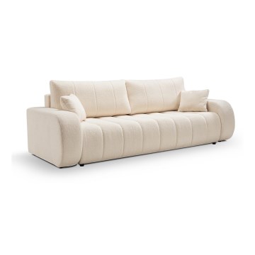 Uitschuifbare driezitsbank DESIO beige