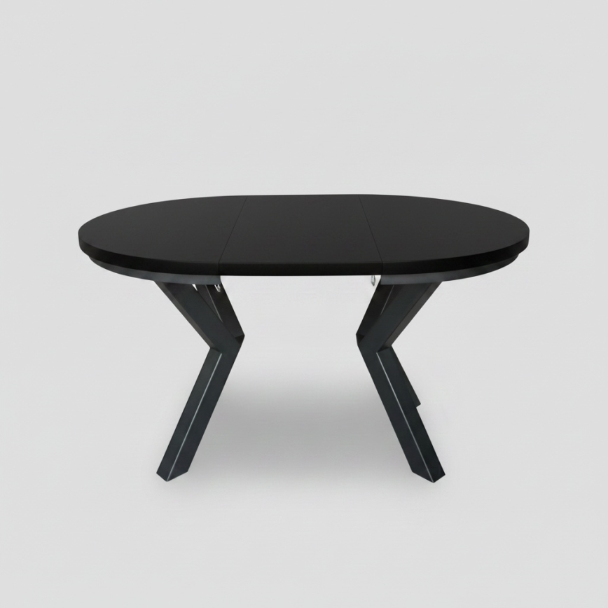 Uitschuifbare eettafel CONVI 100/140x73 cm zwart