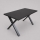 Uitschuifbare eettafel DOMO 150/190x80 cm zwart