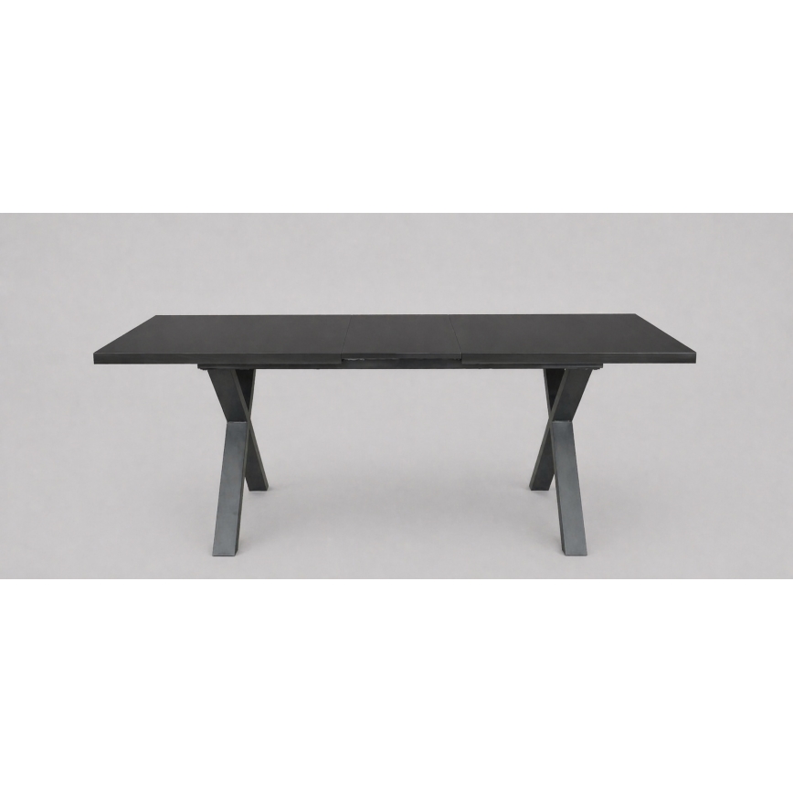 Uitschuifbare eettafel DOMO 150/190x80 cm zwart