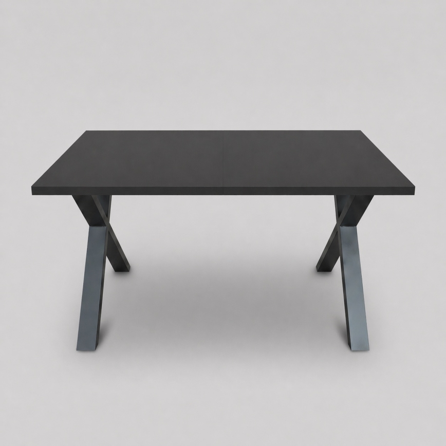 Uitschuifbare eettafel DOMO 150/190x80 cm zwart
