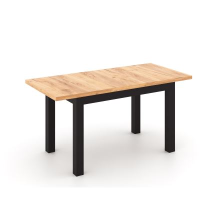 Uitschuifbare eettafel DOO 120/160x75 cm dub craft/zwart